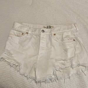 Free people white shorts